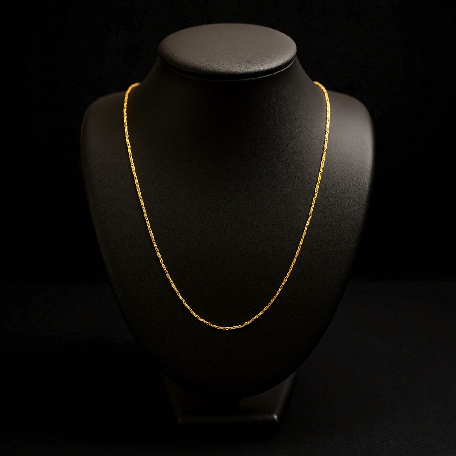 Cadena torzal Fígaro de 10K