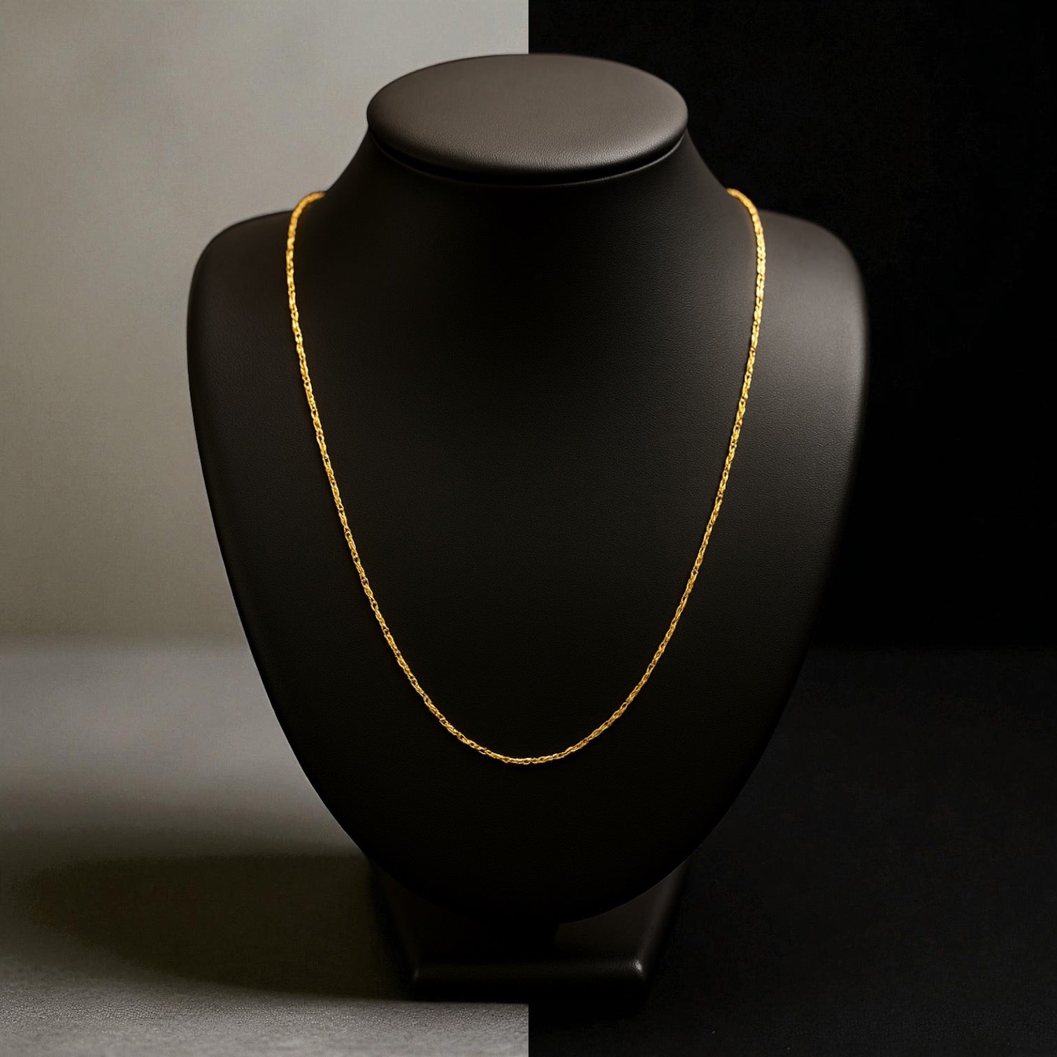 Cadena torzal Fígaro de 10K