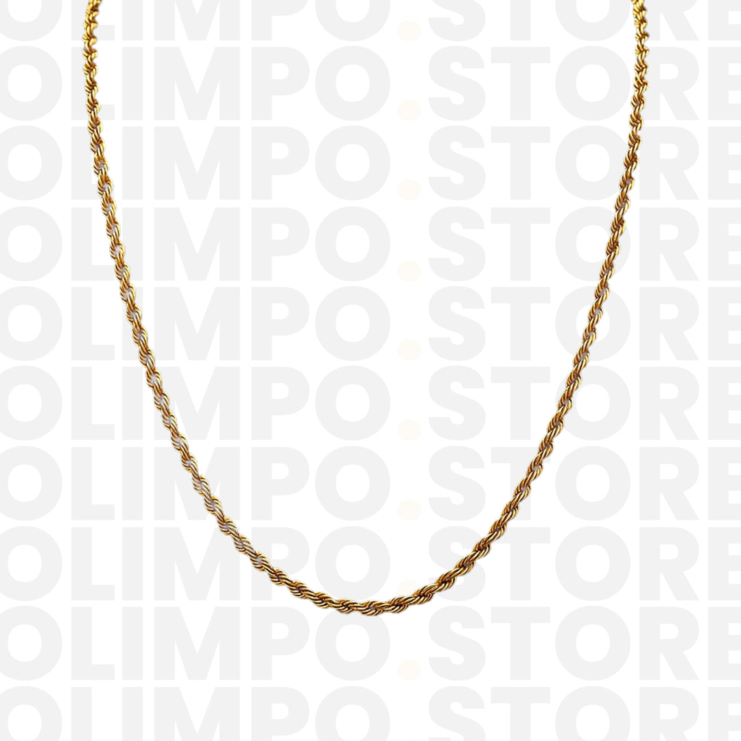 Cadena torzal tipo Rope de 10K