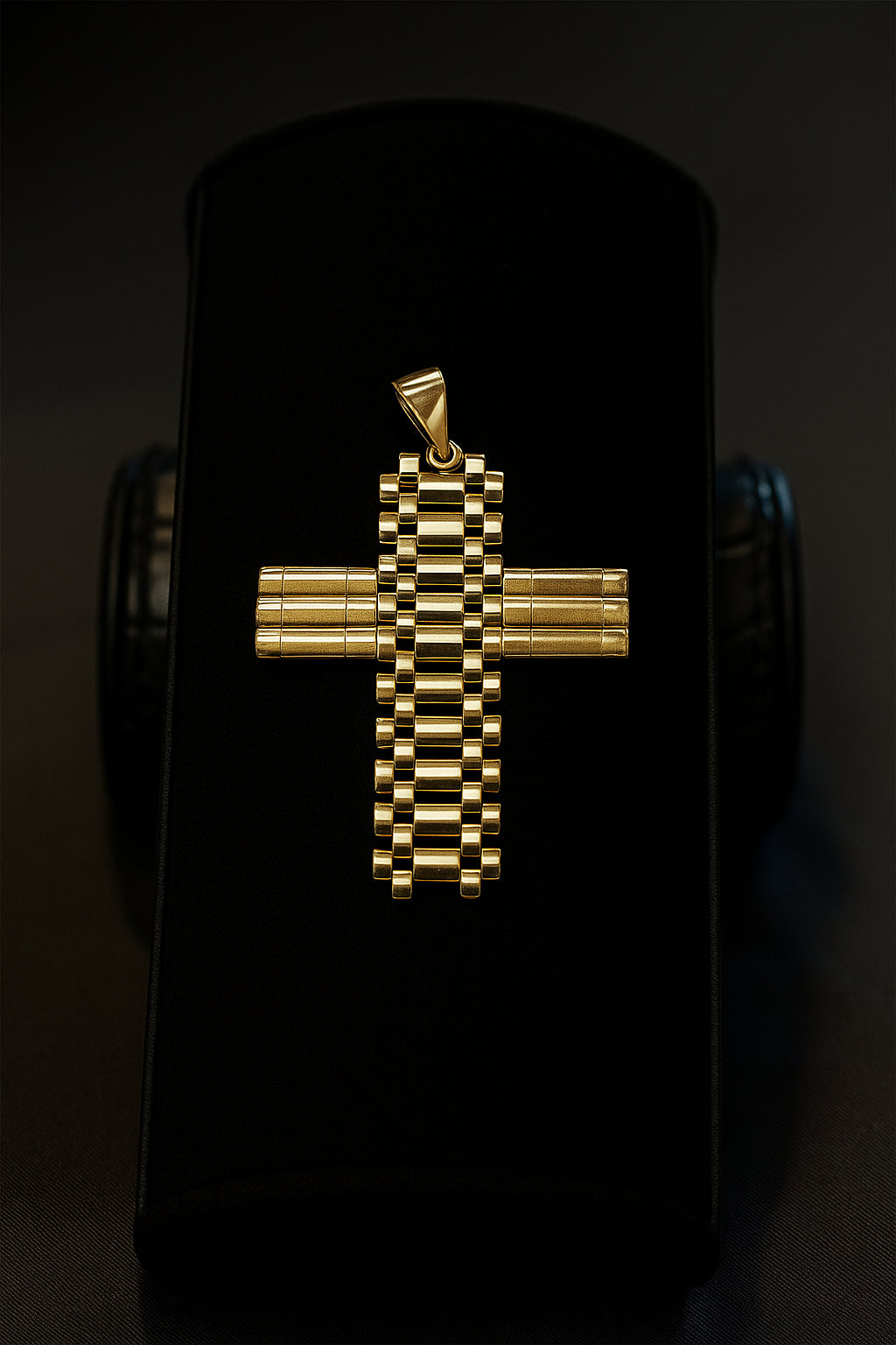 Dije Cruz Rolex Estilo Presidencial de oro 10K, Masculino