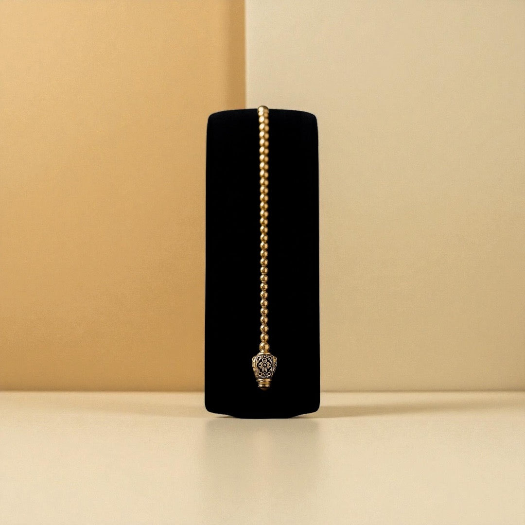 Pulsera tipo rosario de Oro 10K