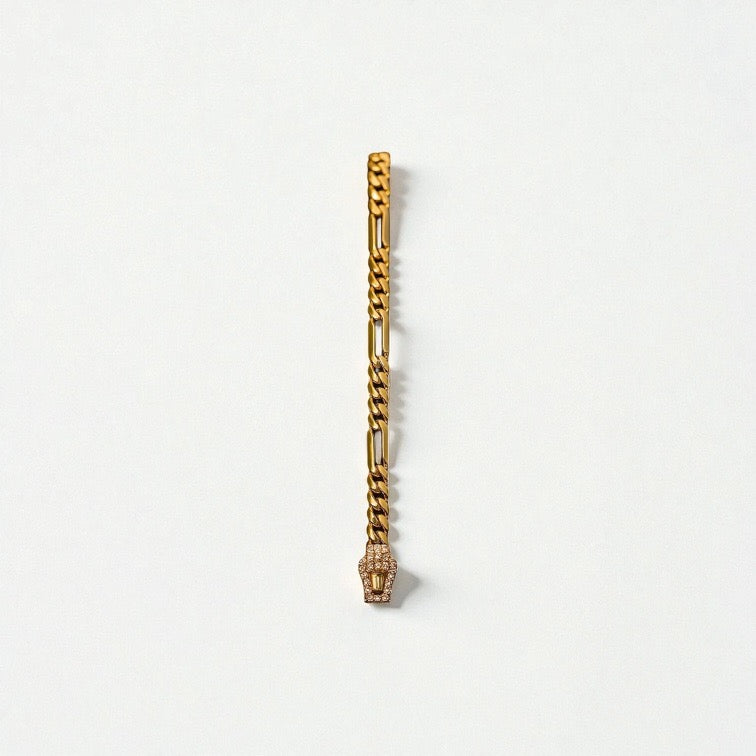 Pulsera Figaro Alargado 10K