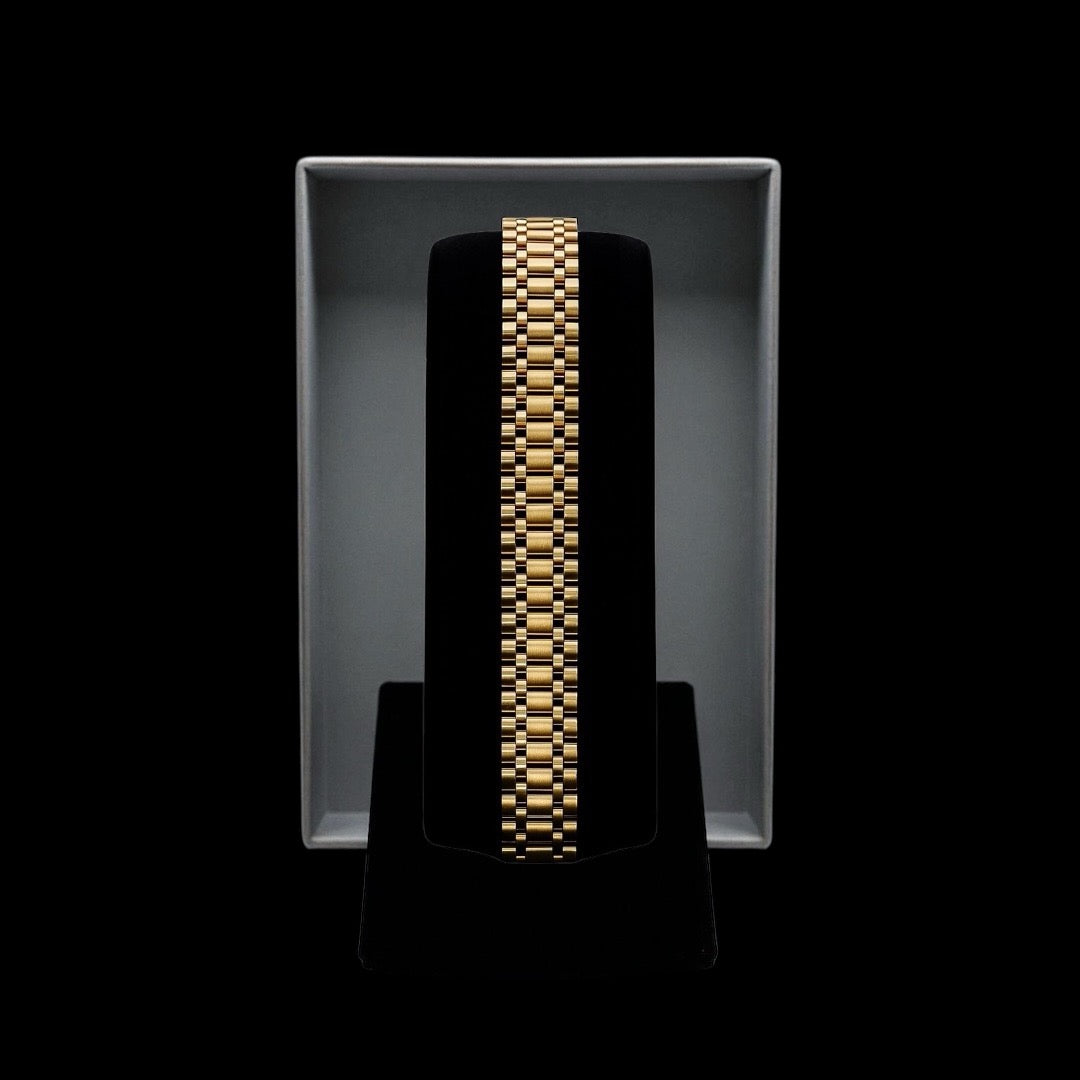 Pulsera tipo eslabón estilo “Jubilee” 10K