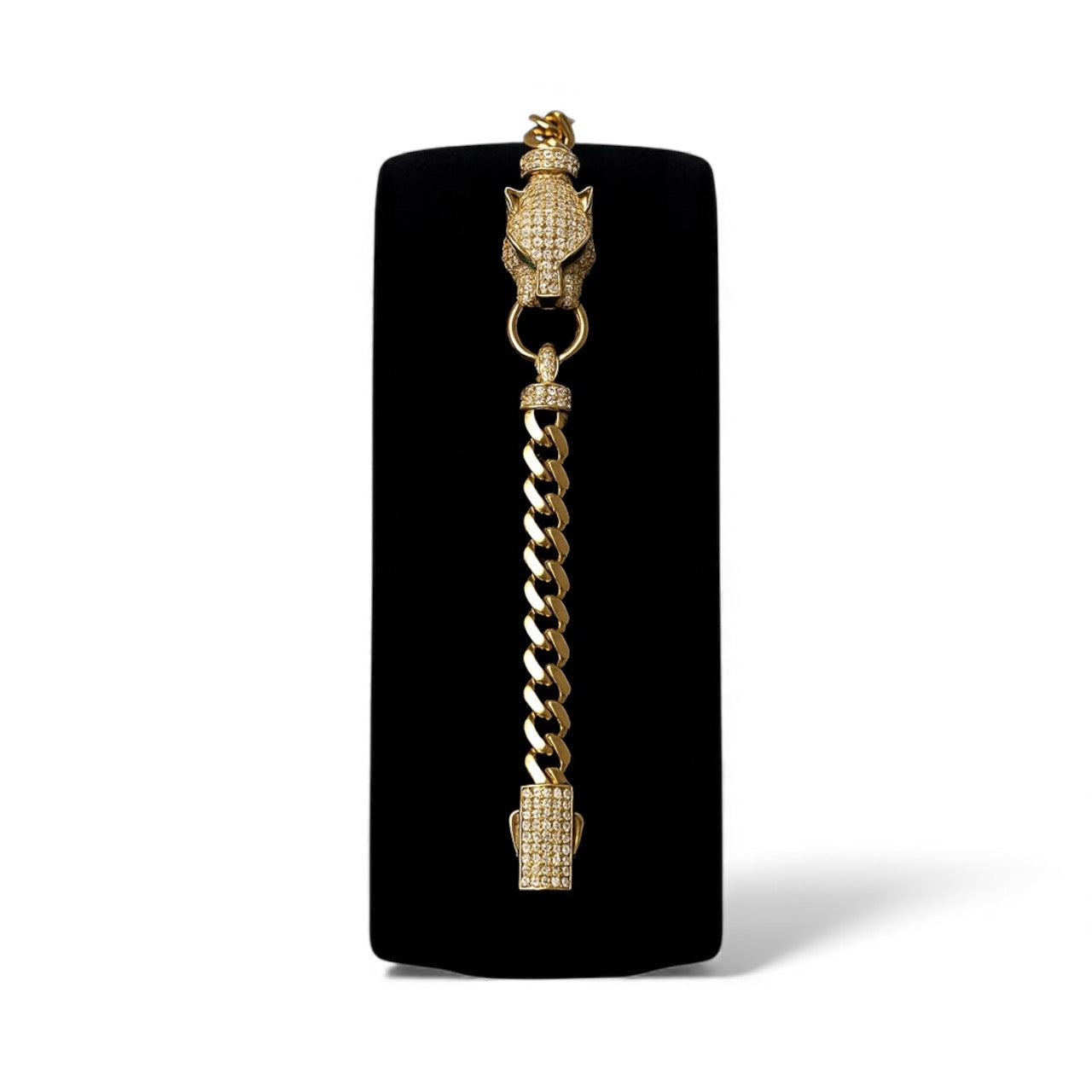 Pulsera Mónaco Pantera de 10K